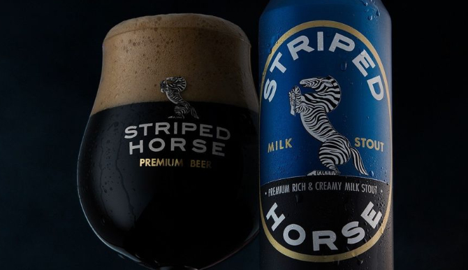 striped horse, beer, milk stout, review